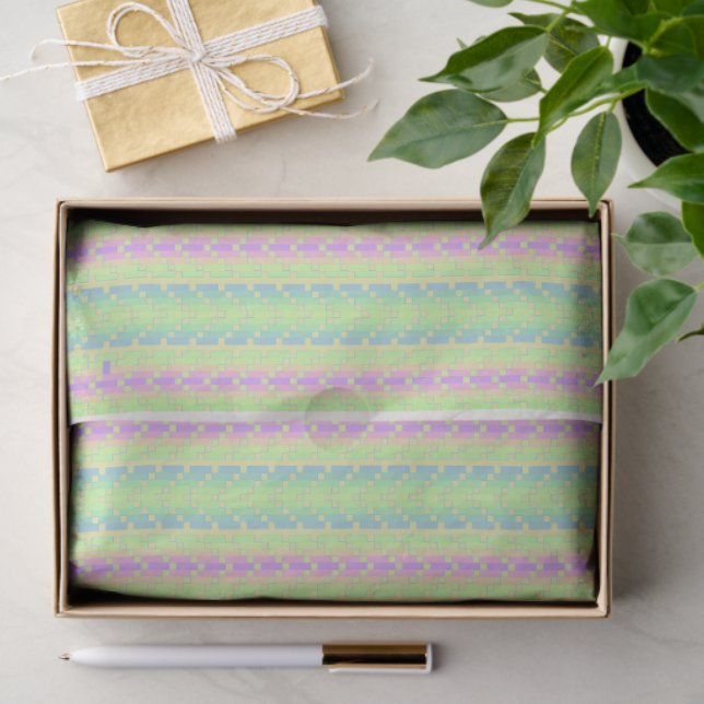 Papier Mousseline Easter Pastel Cross Tissue Paper (Cadeau)