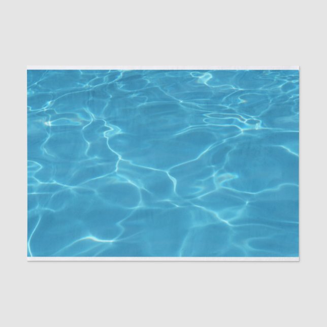 Papier Mousseline Eaux bleues (Recto)