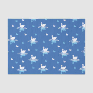 Papier Mousseline Eaux sereines - Conception Motif de Swan Lake