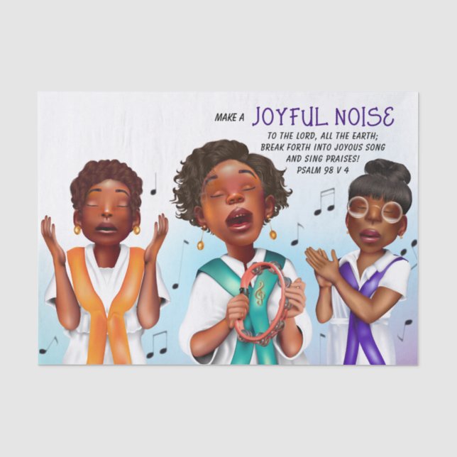 Papier Mousseline Écriture de chanteurs afro-américains (Recto)