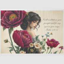 Écriture Le Femme Victorian Roses Découpage