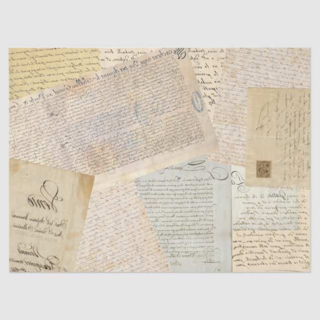 Papier Mousseline Écriture manuscrite française modifiée (Recto)