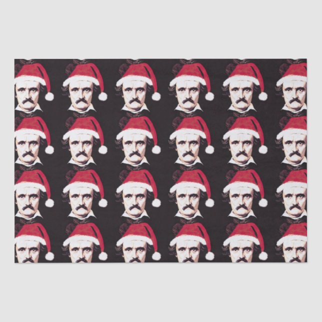 Papier Mousseline Edgar Allan Poe Goth Papier Tissu de Noël (Recto)