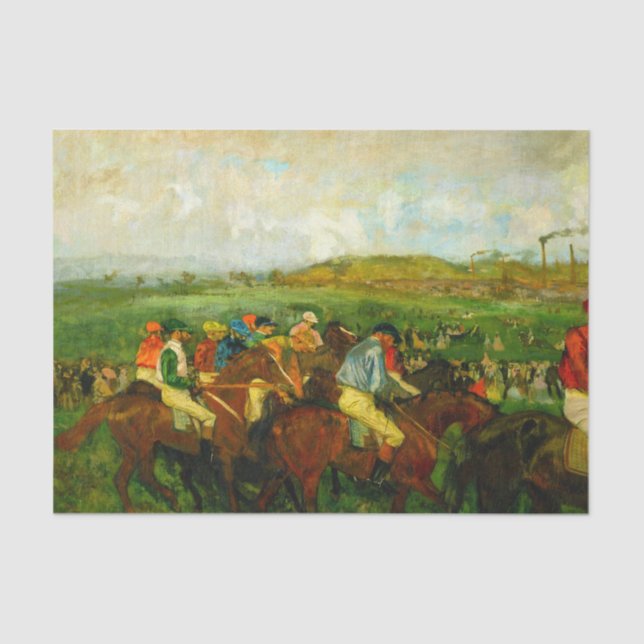 Papier Mousseline Edgar Degas Équitation (Recto)