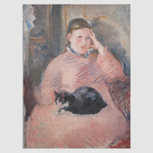 Papier Mousseline Edouard Manet - Femme au chat