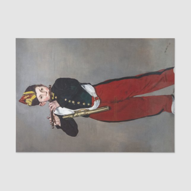 Papier Mousseline Edouard Manet - Le Fifer / Jeune Flutiste (Recto)