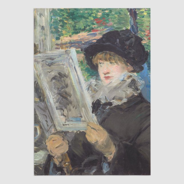 Papier Mousseline Edouard Manet - Lecture Femme (Créateur téléchargé)
