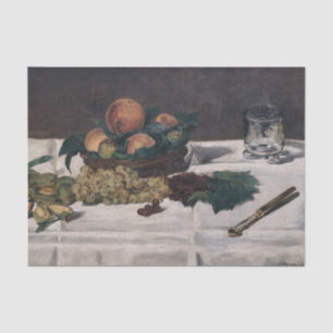 Papier Mousseline Edouard Manet - Nature morte, Fruits sur table