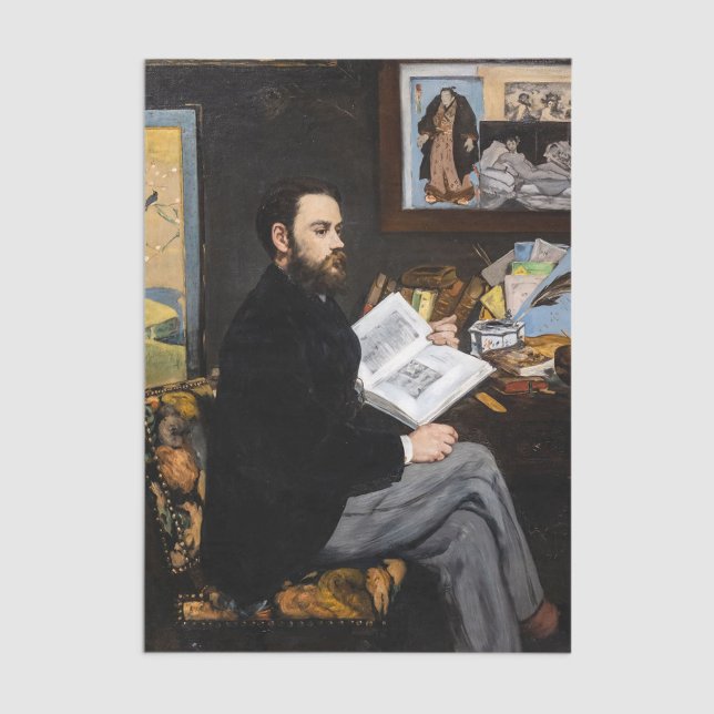 Papier Mousseline Edouard Manet - Portrait d'Emile Zola (Créateur téléchargé)