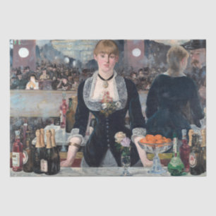 Papier Mousseline Edouard Manet - Un bar aux Folies-Bergere