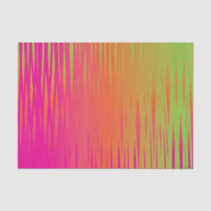 Papier Mousseline Effet de griffonnage en vert de rose, d'orange et