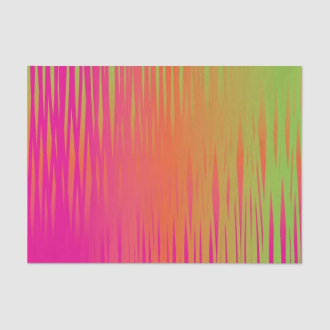 Papier Mousseline Effet de griffonnage en vert de rose, d'orange et (Recto)