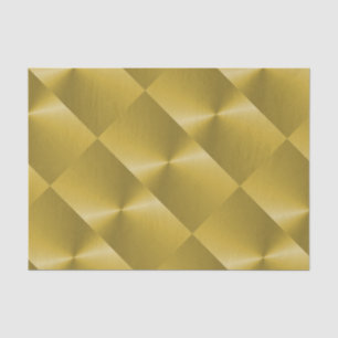 Papier Mousseline Effet d'impression personnalisé Métallique Gold
