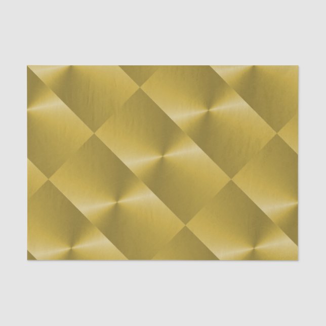 Papier Mousseline Effet d'impression personnalisé Métallique Gold (Recto)