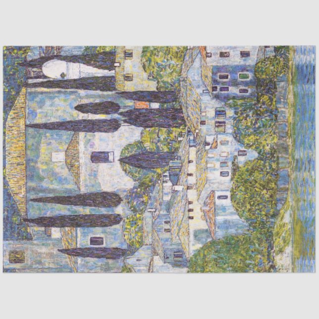 Papier Mousseline Église à Cassone, Gustav Klimt (Recto)