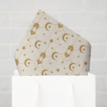 Eid or Ramadan Lanterns & Crescent Seamless