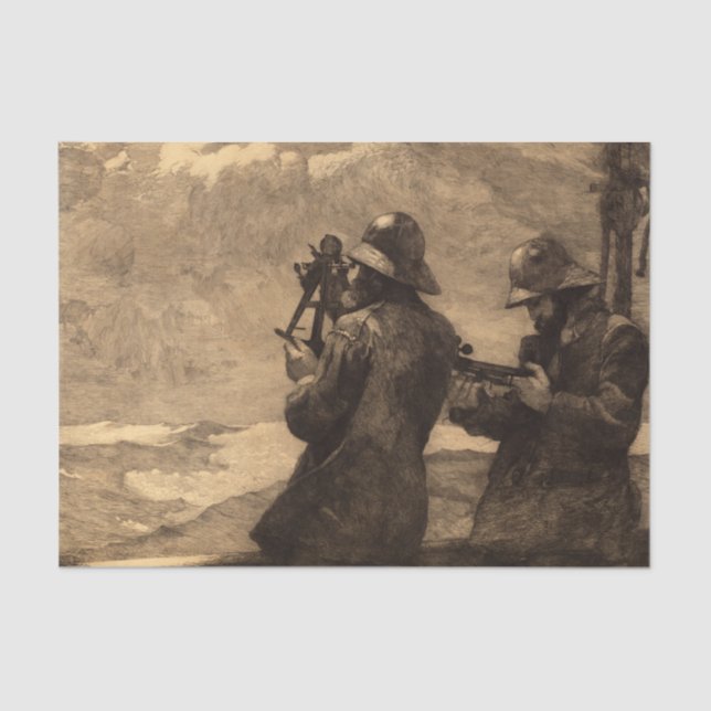 Papier Mousseline Eight Bells, 1887 par Winslow Homer (Recto)