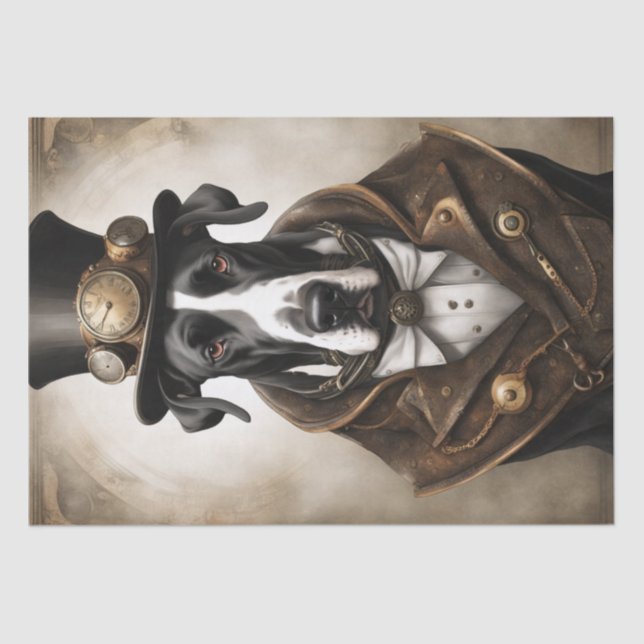 Papier Mousseline Élégance à vapeur : Grande Danse en Steampunk (Recto)