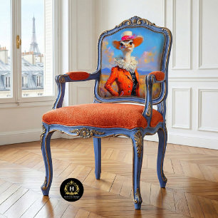 Papier Mousseline Élégance Florale Rustique Orange Autruche de Print