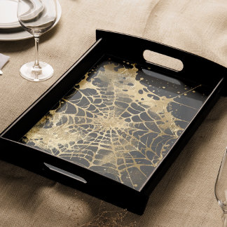 Papier Mousseline Élégance Spiderweb | Déplaisant Beau Gold Cobweb