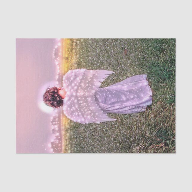 Papier Mousseline Elégant Angel Art Parties scintillant Chaîne Lumiè (Recto)