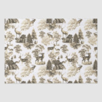 Elégant cerf beige Vintage dans le bois