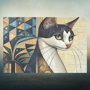 Papier Mousseline Élégant chat