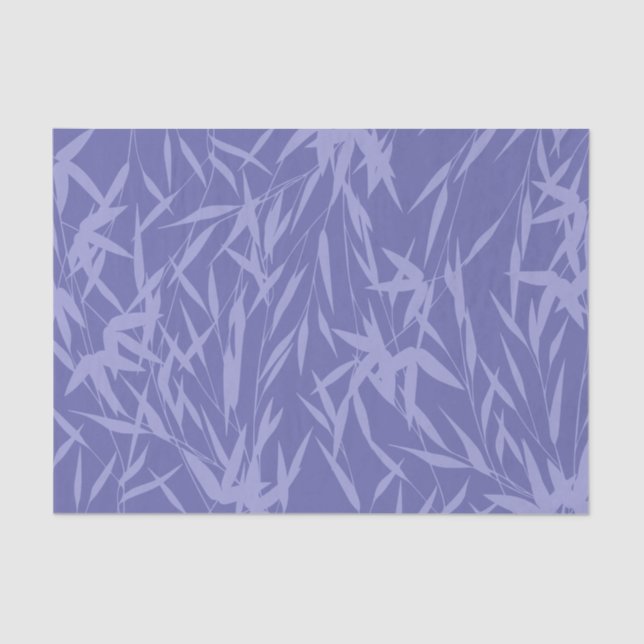 Papier Mousseline Élégant Feuilles de feuillage violet (Recto)