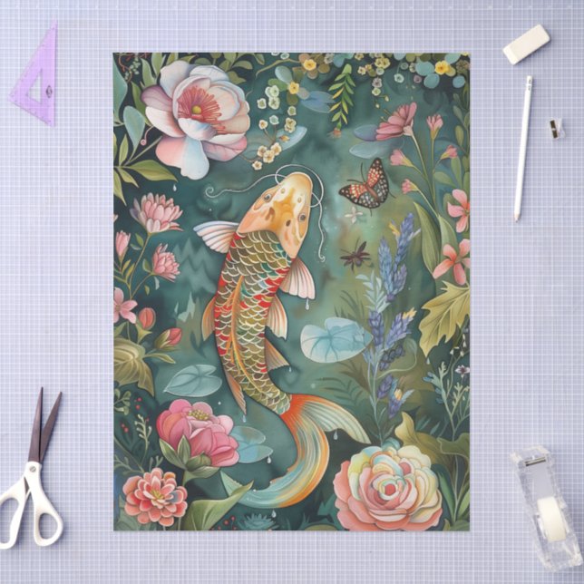Papier Mousseline Elégant Jardin Oriental Thème Découpage Artisanat (Artisanat)