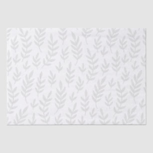 PAPIER MOUSSELINE ÉLÉGANT MOTIF FEUILLES SIMPLE PLANTE FOLIAGE BOTA