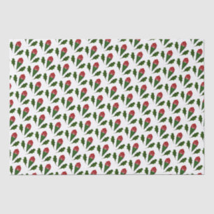 Papier Mousseline Élégant motif floral Abstrait Roses et Feuilles