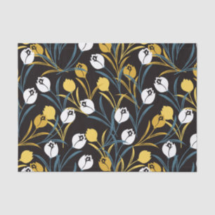 Papier Mousseline Élégant motif floral de Tulipe