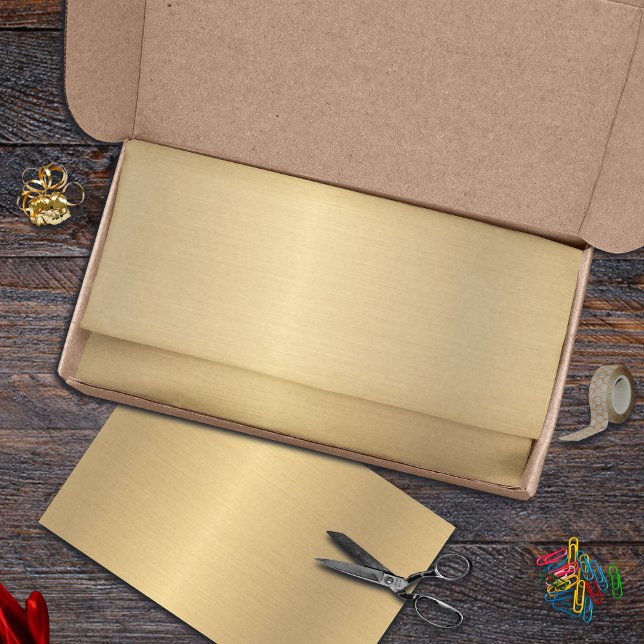 Papier Mousseline Elégant or doré jaune moderne (Elegant Gold Golden Yellow Modern Tissue Paper is great for your elegant gifts. )