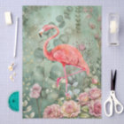 Élégant Pastel Flamant rose rose & Rose Découpage