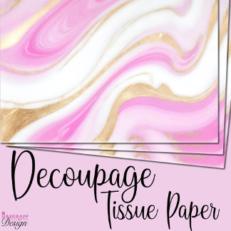 Papier Mousseline Elégant rose blanc parties scintillant marbre tour