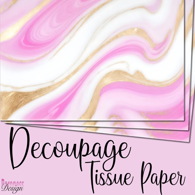Papier Mousseline Elégant rose blanc parties scintillant marbre tour (Créateur téléchargé)