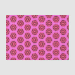 Papier Mousseline Elégant rose chaud Motif géométrique Girly Chic