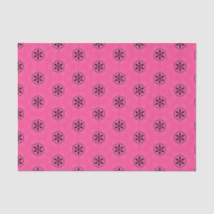Papier Mousseline Elégant rose chaud Motif géométrique Girly Chic