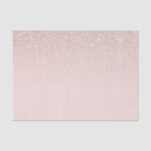 Papier Mousseline Elégant Rose Gold Pink Parties scintillant Ombre