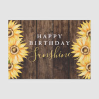 Elégant Tournesol et Grotte Bois Anniversaire