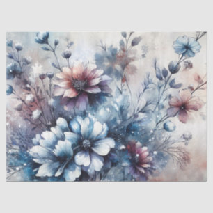 Papier Mousseline Elégant Vintage Rustique Inspiré Floral Découpage