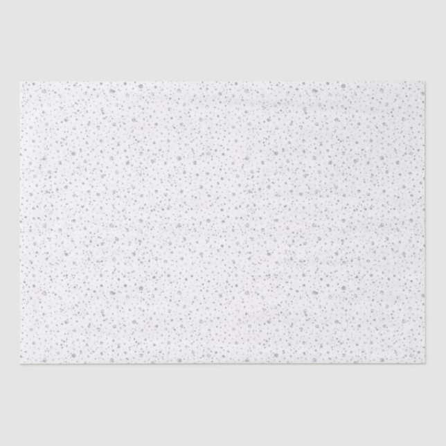 Papier Mousseline Elégante chute de neige Joyeuses vacances (Recto)