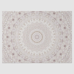 Papier Mousseline Elégante Médaille Boho Beige