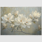Élégante page de découpage des Magnolias blancs