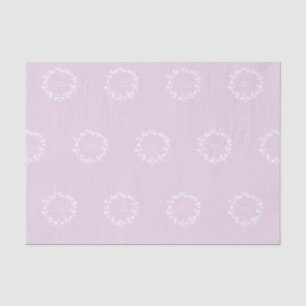 Papier Mousseline Élégante Soft Rose Joyeux Noël Holly Wreath