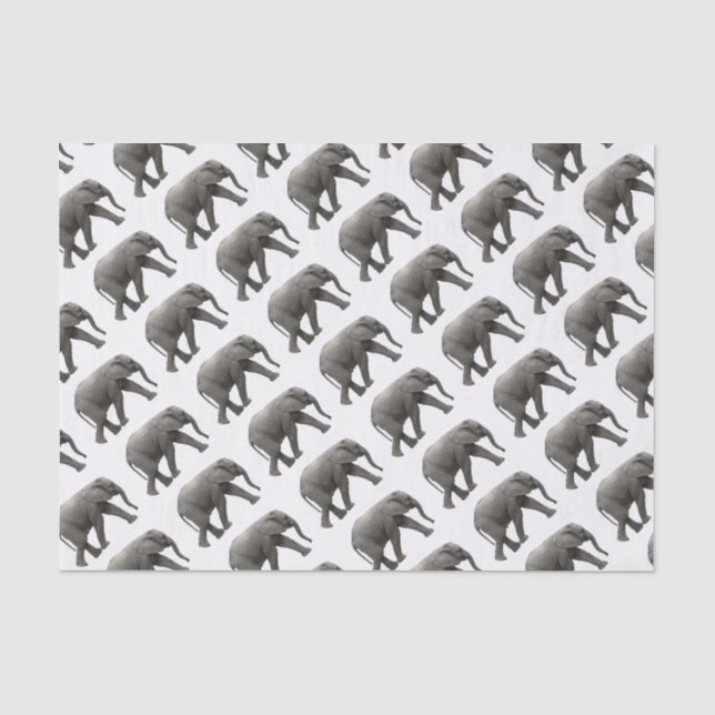 Papier Mousseline Eléphant africain (Recto)