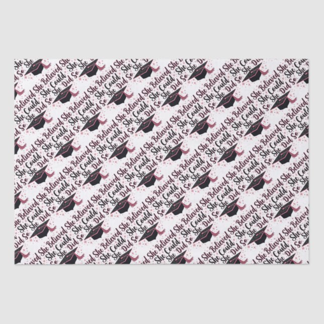 Papier Mousseline Elle Croyait Qu'Elle Pouvait Le Faire. (Recto)