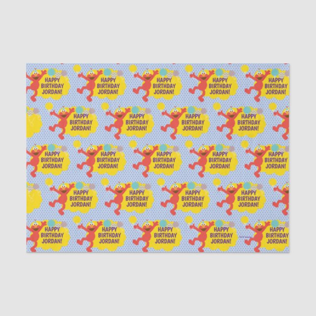 Papier Mousseline Elmo avec Motif de ballon de parti (Recto)