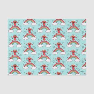 Papier Mousseline Elmo Rainbow Doodley Graphic