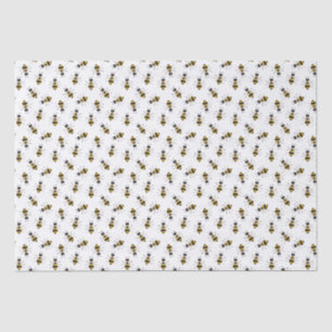Papier Mousseline Emballage Cadeau Rustique Illustré Bumble Bee